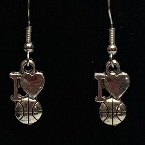 Basketball Earring, Sports Earring, Gift Idea, Basketball Jewelry, Athlete